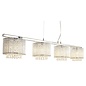 Elise - Crystal 4 Light Bar Ceiling Pendant - Polished Chrome