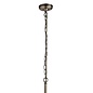 Industrial Pipe - 3 Light Feature Ceiling Light - Antique Brass & Seeded Glass