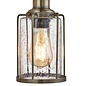 Industrial Pipe - Wall Light - Antique Brass & Seeded Glass