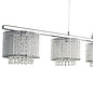 Elise - Crystal 4 Light Bar Ceiling Pendant - Polished Chrome