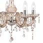 Marie Therese - Mink Glass & Chrome Chandelier