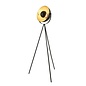 Loft - Modern Tripod Floor Lamp - Black & Gold