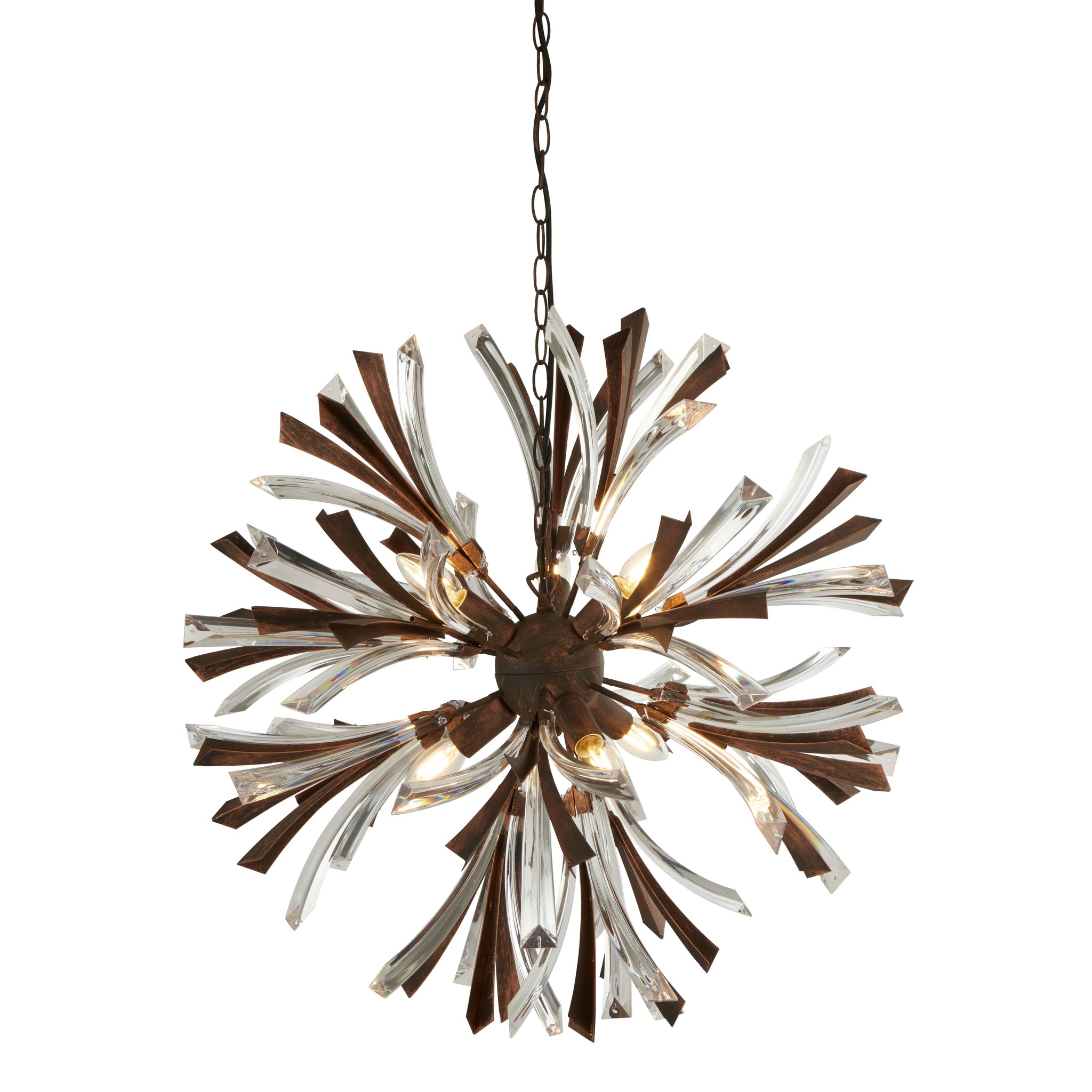 Arteriors Waldorf Small Chandelier - Antique Brass