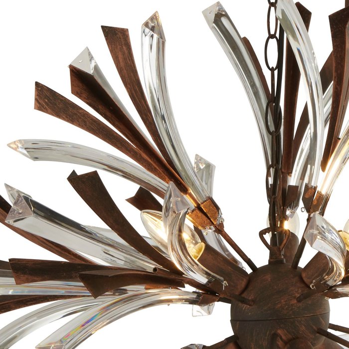 Oxidised Bronze & Glass Feature Light