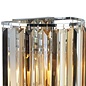 Modern Crystal Wall Light - Smoked, Clear & Amber Prisms