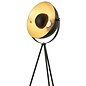 Loft - Modern Tripod Floor Lamp - Black & Gold