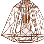 Geometric Wire Cage Pendant - Copper