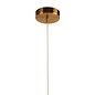 Kono - Glass & Satin Brass Mesh Pendant