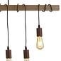 Beam - Rustic Cable & Wood Pendant - Large
