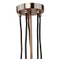 Olive - Copper & Black Cable Vintage Semi Flush Fitting