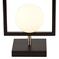 Roswell - Modern Matt Black & Opal Table Light