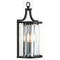 Elizabeth - Art Deco Crystal Wall Light - Matt Black