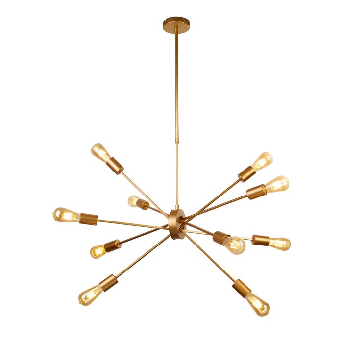 Romeo - Large Gold Sputnik Feature Pendant