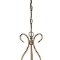 Classico - Ornate Seeded Glass 3 Light Pendant - Antique Brass