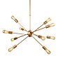 Romeo - Large Gold Sputnik Feature Pendant