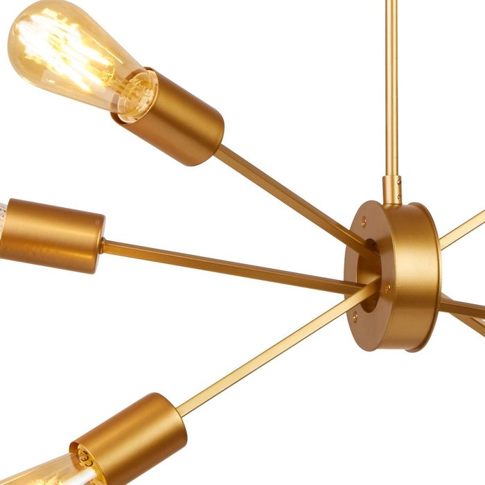 Romeo - Matt Gold Stick 6 Light Pendant