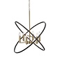 Hoop - Bronze & Black 6 Light Chandelier