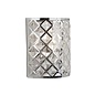 Houston - Glass & Polished Chrome Flush Wall Light