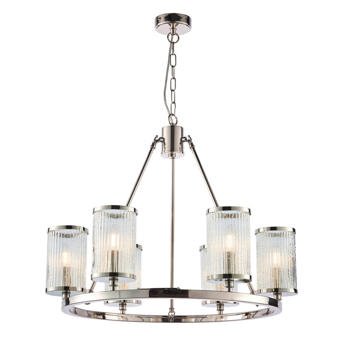 East - Ribbed Glass Hurricane Feature Light