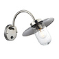 Abraham - Classic Exterior PIR Wall Light -  Fishermans Lantern - Polished Stainless Steel