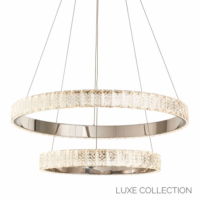 Houston Double -  Double Crystal Ring Feature Light