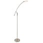 Modern Reading Floor Lamp - LED - Satin Nickel