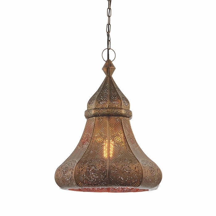 Moroccan Style Pendant - Aged Bronze