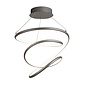 Illusion - Satin Silver Spiral LED Feature Light - Dimmable