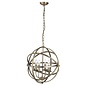 Armillary Sphere - 4 Light Feature Light - Antique Brass