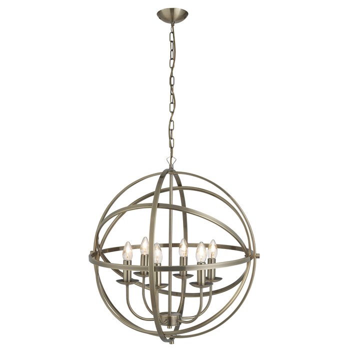 Armillary Sphere - 6 Light Feature Light - Antique Brass