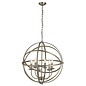 Armillary Sphere - 6 Light Feature Light - Antique Brass