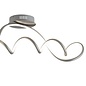 Illusion - Satin Silver Swirl Flush LED Fitting