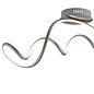 Illusion - Satin Silver Swirl Flush LED Fitting