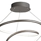 Illusion - Satin Silver Spiral LED Feature Light - Dimmable