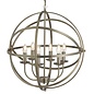 Armillary Sphere - 6 Light Feature Light - Antique Brass