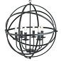 Armillary Sphere - 6 Light Feature Light - Black