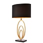 Black Marble & Antique Gold Feature Table Lamp