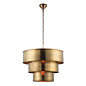 Cylindrical Tiered Pendant - Aged Brass