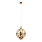 Opulent Globe Pendant - Brass & Mercury Glass - Small