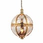 Opulent Globe Pendant - Brass & Mercury Glass - Large