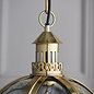 Opulent Globe Pendant - Brass & Mercury Glass - Small