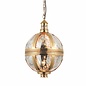 Opulent Globe Pendant - Brass & Mercury Glass - Small