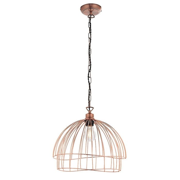 Modern Copper Wire Easy Fit Shade