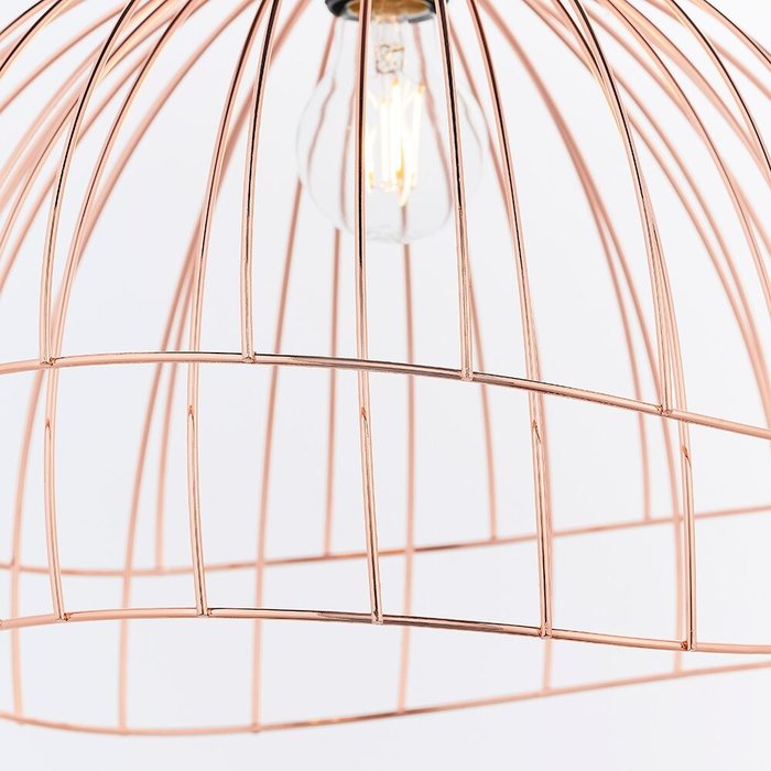 Modern Copper Wire Easy Fit Shade