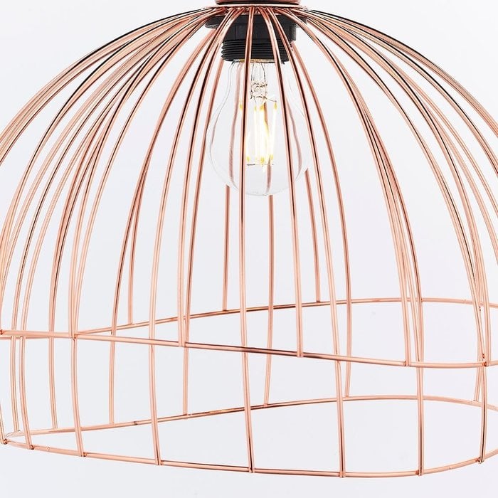 Modern Copper Wire Easy Fit Shade