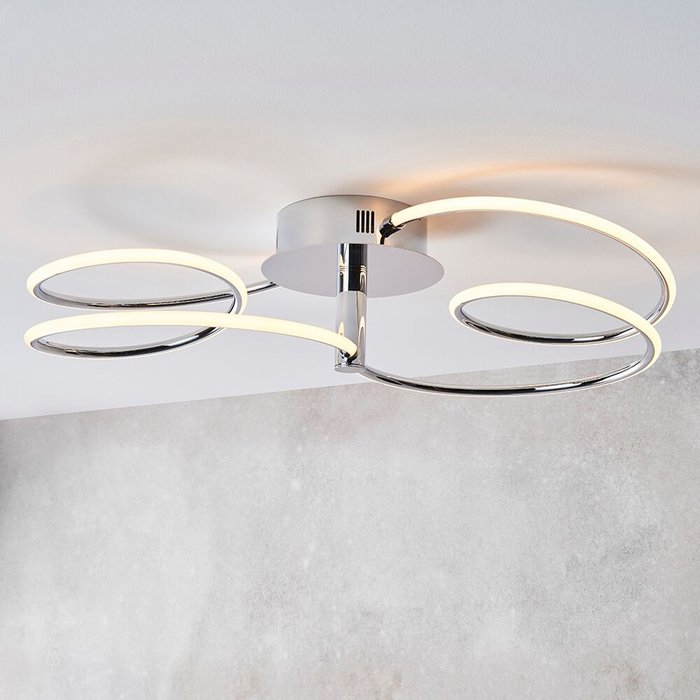 Flo - Curving LED Semi Flush Ceiling Light