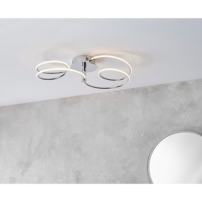Flo - Curving LED Semi Flush Ceiling Light