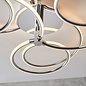 Flo - Large Curving LED Semi Flush Ceiling Light