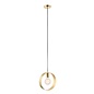 Hoop - Brushed Brass Minimalist Pendant