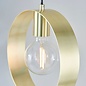 Hoop - Brushed Brass Minimalist Pendant